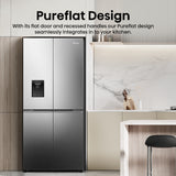 Hisense frigorifero Quattro Porte RQ5P470SMIE libera installazione 460L Classe D Dispenser acqua