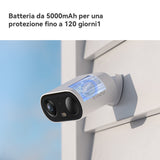 Imou Cell GO Full Color 2K (3MP) Telecamera Wi-Fi Esterno/Interno Batteria Senza Fili, Rilevamento PIR/Umano, Visione Notturna a Colori, Audio Bidirezionale con Voce Personalizzata, IP65