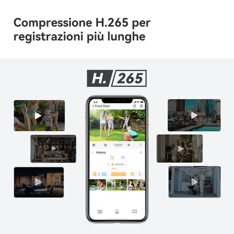 Imou Cell GO Full Color 2K (3MP) Telecamera Wi-Fi Esterno/Interno Batteria Senza Fili, Rilevamento PIR/Umano, Visione Notturna a Colori, Audio Bidirezionale con Voce Personalizzata, IP65