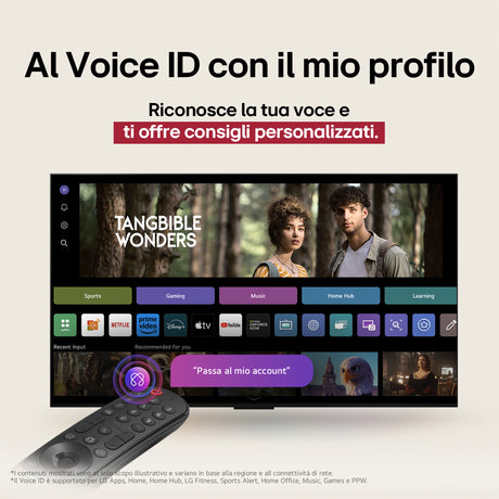 LG OLED AI OLED77B56LA TV Serie B5 77'' 4K, α8 Gen2, Dolby Vision, 20W, 4 HDMI con VRR 120Hz, G-Sync, Smart TV WebOS 25