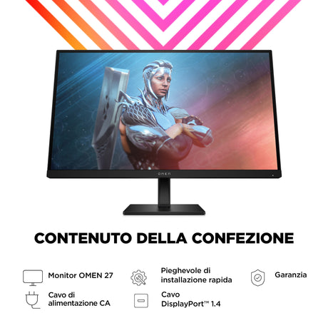 OMEN by HP Monitor da gaming 27" FHD 165 Hz – OMEN 27