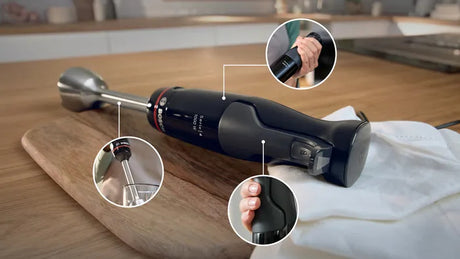 Bosch Serie 4 , Frullatore a immersione, ErgoMaster, 1000 W, Nero, antracite MSM4B6V2