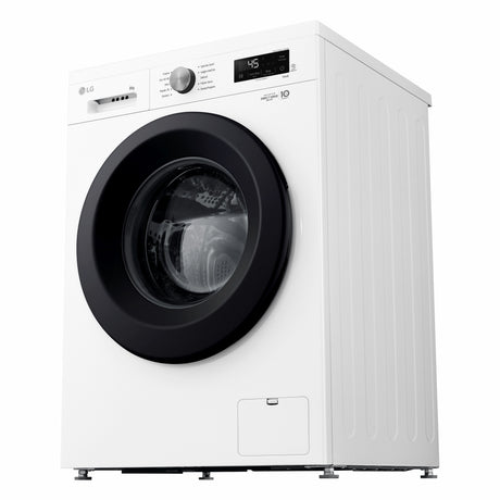 LG F4NX1008NWK Lavatrice smart 8kg, Classe A, 1400 giri, 6 Motion, Allergy Care, Bianca