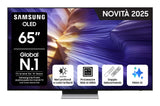 Samsung OLED AI TV 65" QE65S90FATXZT 4K, Processore NQ4 AI Gen3, 4K AI Upscaling Pro, Schermo antiriflesso, OLED HDR, Dolby Atmos & OTS Lite, Laser Slim Design, Vision AI Smart TV, 2025