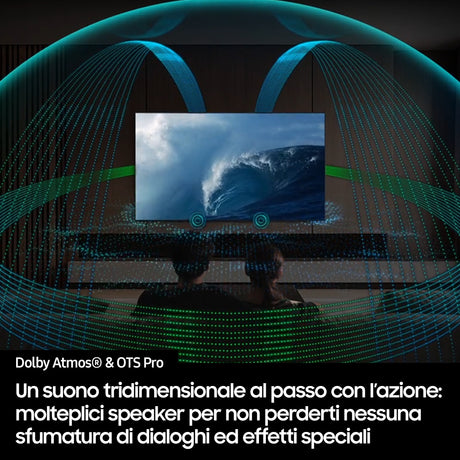 Samsung OLED AI TV 77" QE77S90FAEXZT 4K, Processore NQ4 AI Gen3, 4K AI Upscaling Pro, Schermo antiriflesso, OLED HDR, Dolby Atmos & OTS Lite, Laser Slim Design, Vision AI Smart TV, 2025
