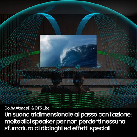Samsung Neo QLED AI TV 100" QE100QN80FUXZT 4K Mini LED, Processore NQ4 AI Gen2, 4K AI Upscaling, Motion Xcelerator 144Hz, Neo Quantum HDR, Dolby Atmos & OTS Lite, Simple Chamfer Design, Vision AI Smart TV, 2025
