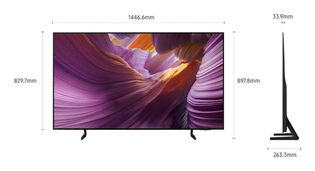 Samsung OLED AI TV 65" QE65S85FAEXZT 4K, Processore NQ4 AI Gen2, 4K AI Upscaling, Schermo antiriflesso, OLED HDR, Dolby Atmos & OTS Lite, Contour Design, Vision AI Smart TV, 2025