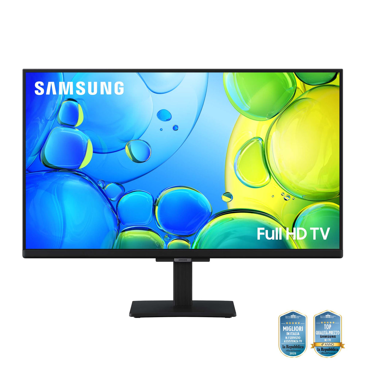 Samsung Full HD 27" UE27F6000FUXZT, Hyper Real Processor, HDR & Pur Color, Smart Experience, OTS Lite & Adaptive Sound, Slim Look Design, Smart TV, 2025