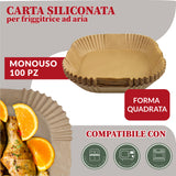 2Easy CFQ002 Carta da forno 100 fogli Marrone 230 °C