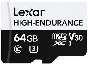 Lexar High-Endurance 64 GB MicroSDXC UHS-I Classe 10