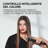 Bellissima Imetec Creativity Infrared, Piastra per capelli lisci, tecnologia raggi infrarossi, 4 elementi riscaldanti, rivestimento ION Ceramic, 11 temperature regolabili da 130 °C a 230 °C