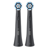 Oral-B Testine di Ricambio iO Series Gentle Care Nere, Testine Rotonde Originali, per Gengive Sensibili, 2 Testine