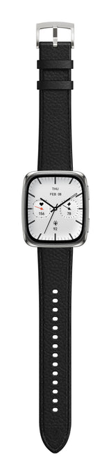 Amazfit Active 2 Square secondo cinturino rosso in silicone Vetro zaffiro con display AMOLED Pagamento contactless 5 sistemi satellitari & mappe offline Durata della batteria fino a 10 giorni
