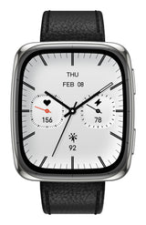 Amazfit Active 2 Square secondo cinturino rosso in silicone Vetro zaffiro con display AMOLED Pagamento contactless 5 sistemi satellitari & mappe offline Durata della batteria fino a 10 giorni