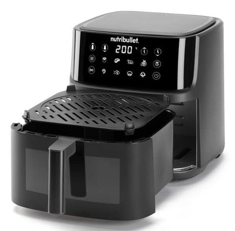 NutriBullet CrispLite Vision Singolo 8 L Indipendente 2000 W Friggitrice ad aria calda Nero