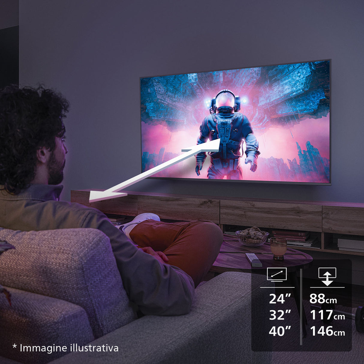 Philips 32PHS6000 HD LED 80cm 32" Smart TV Dolby Audio Titan OS