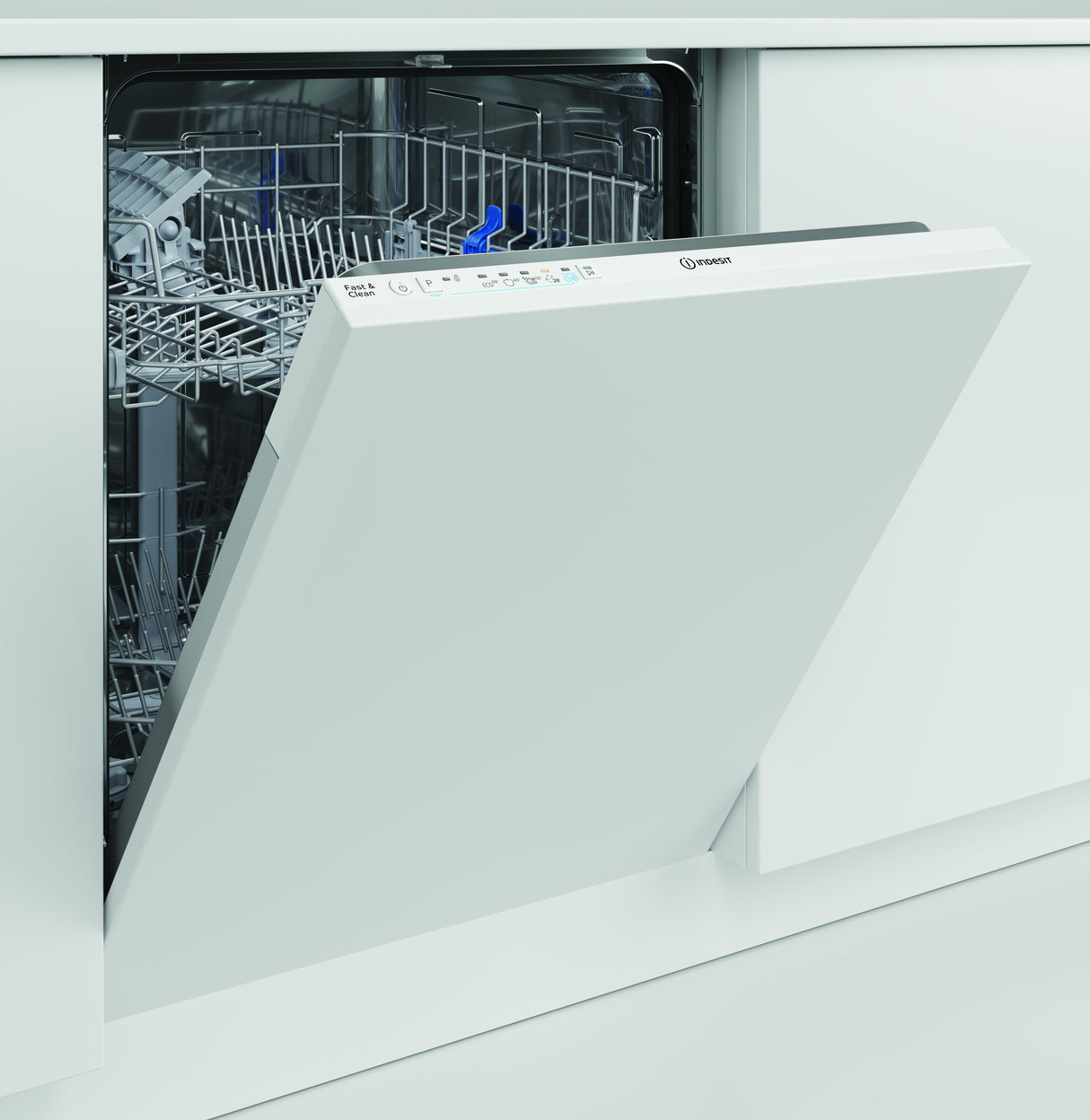 Indesit Lavastoviglie BI 60 cm, classe E, 14 coperti, Push&Go