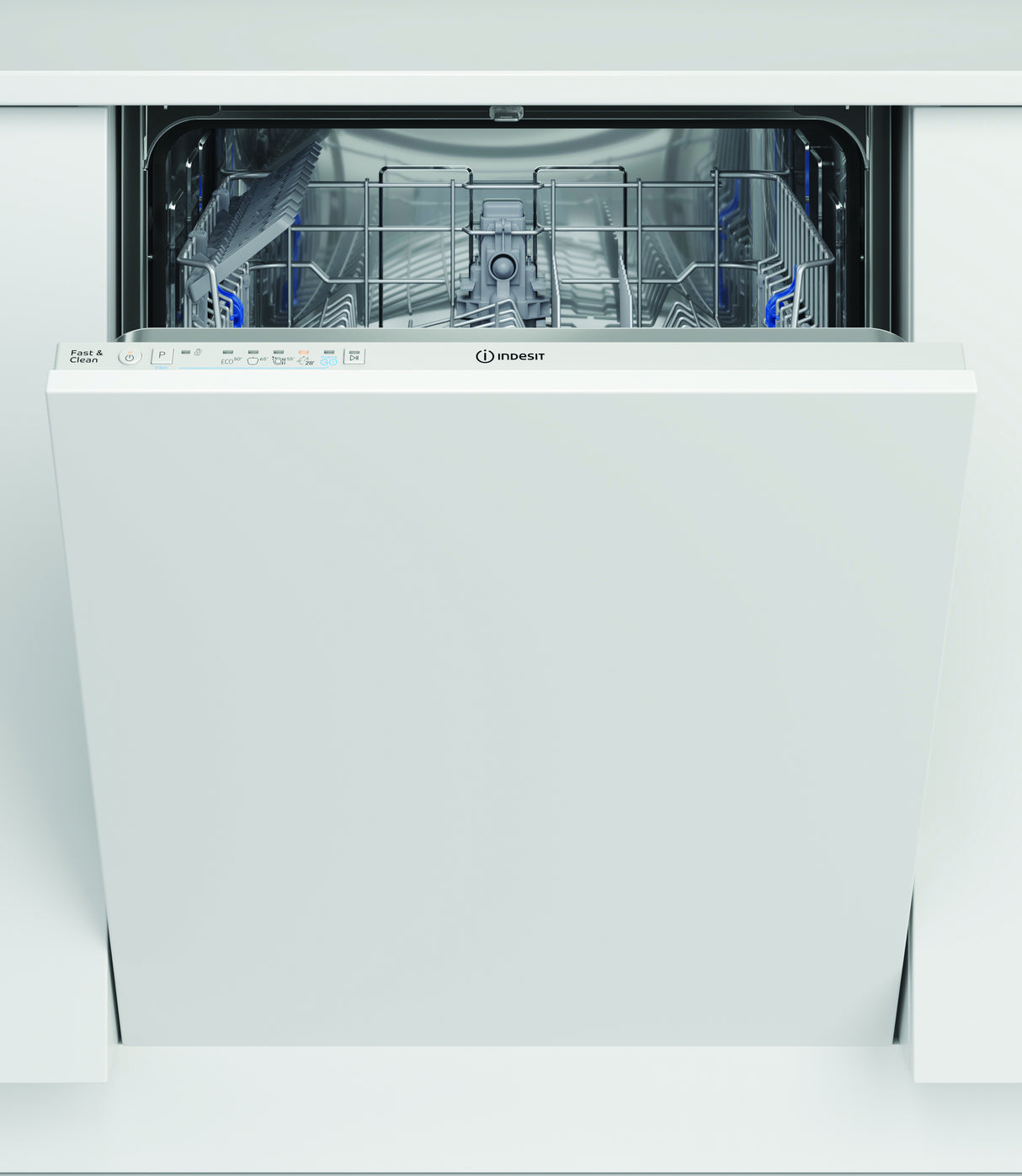 Indesit Lavastoviglie BI 60 cm, classe E, 14 coperti, Push&Go