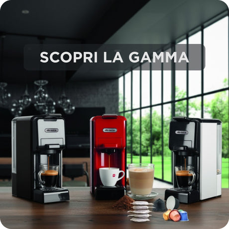 Ariete 1304 Macchina da caffè a cassetti, 1350W, Capacità serbatoio 0,7L, Pressione 19 bar, 2 tipologie di caffè, Capsule Nespresso*, Dolcegusto*, Lavazza A Modo Mio*, Cialde e Polvere, Nero