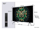 TCL Serie C69K Smart TV QD-MiniLED 4K 50" 50C69K, 144Hz, audio Onkyo 2.1, Dolby Vision IQ & Atmos, Google TV
