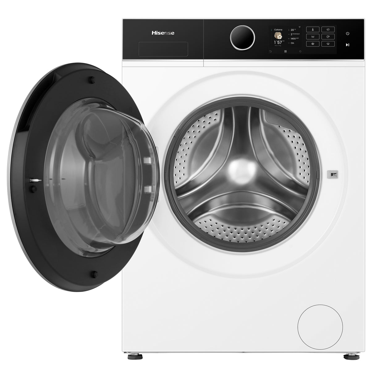 Hisense WF5I8043BWF lavatrice Caricamento frontale 8 kg 1400 Giri/min Bianco