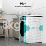 Hisense WF5I8043BWF lavatrice Caricamento frontale 8 kg 1400 Giri/min Bianco