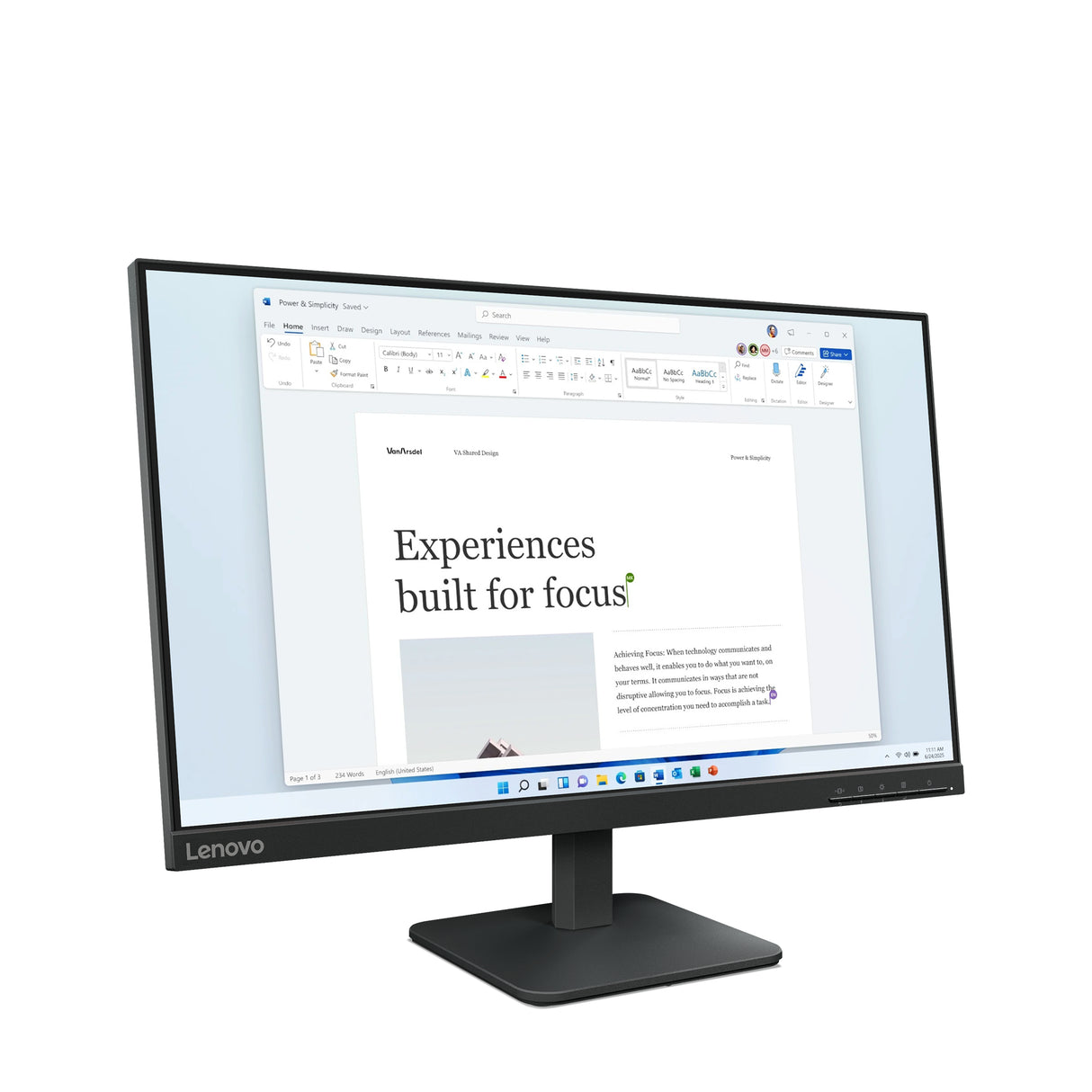 Lenovo L24-4e 24 FHD IPS 100Hz VGA + HDMI FreeSync