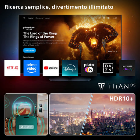 Philips Ambilight TV 55PUS8010 4K UHD LED 139cm 55" Smart TV Dolby Atmos Titan OS