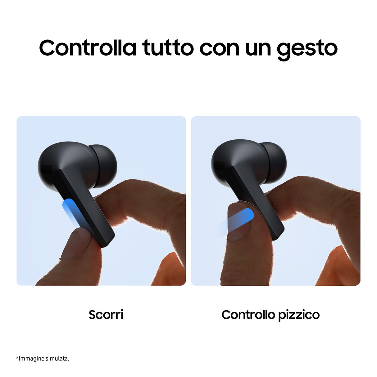 Samsung Galaxy Buds3 FE, Auricolari Wireless, Audio 360, Gemini AI, Black