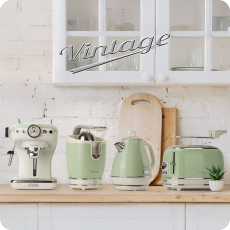 Ariete Linea Vintage 1781 Robot da cucina Vintage, 1000W, Capacità 2,1L (utilizzabile 1,2L), Per preparazione impasti, Verde