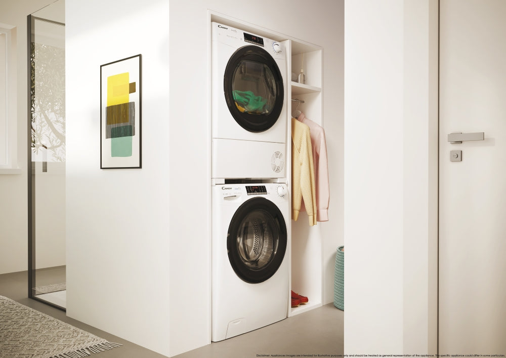 Candy Smart Pro , Asciugatrice Slim 7 KG, Classe E, Bianco, Vapore, Wi-Fi, CRO4 H7A2TBE-S