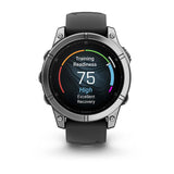 Garmin Fenix E 3,3 cm (1.3") AMOLED 47 mm Digitale 416 x 416 Pixel Touch screen Acciaio inox Wi-Fi GPS (satellitare)