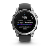 Garmin Fenix E 3,3 cm (1.3") AMOLED 47 mm Digitale 416 x 416 Pixel Touch screen Acciaio inox Wi-Fi GPS (satellitare)