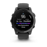 Garmin Fenix E 3,3 cm (1.3") AMOLED 47 mm Digitale 416 x 416 Pixel Touch screen Nero Wi-Fi GPS (satellitare)