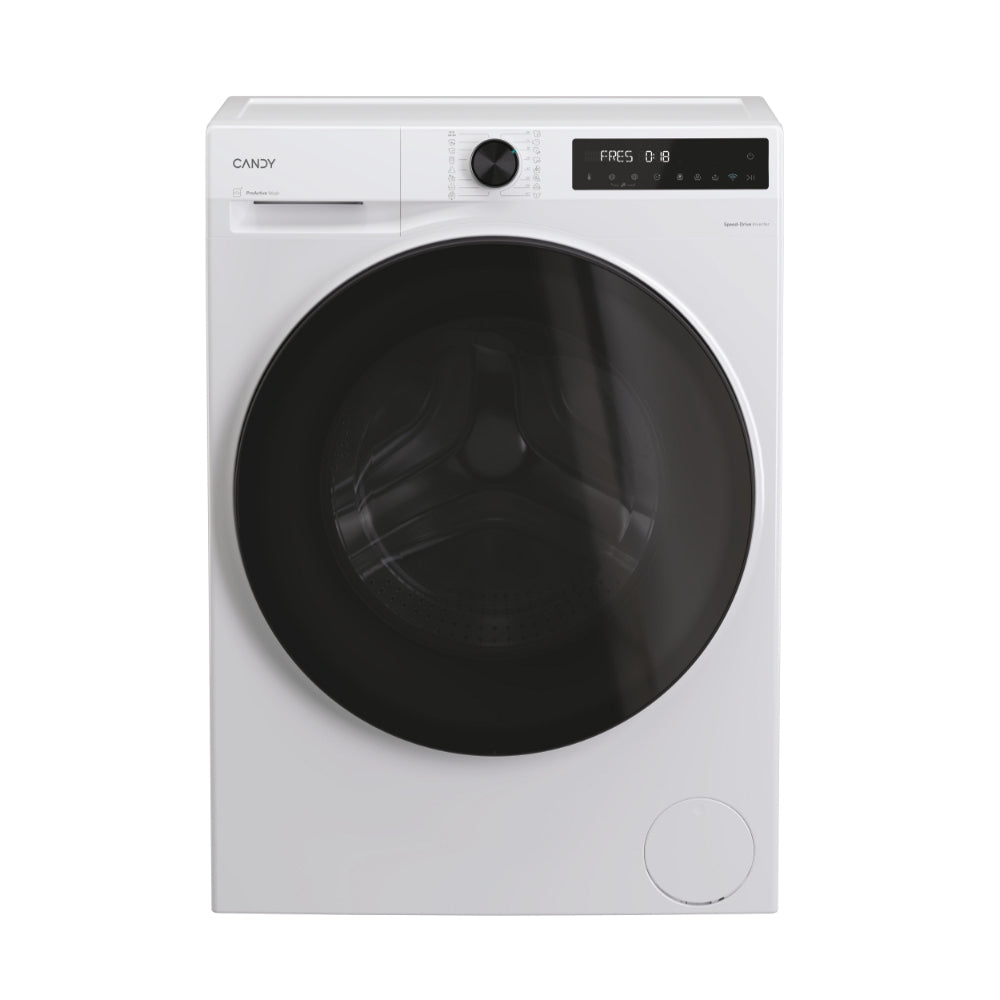 Candy ProWash 550, Lavatrice Carica Frontale 10 KG, 20% più efficente della classe A, 1400 giri, Bianco, Inverter, Vapore, Wi-Fi, Smart Wash, BP 410BL8-S