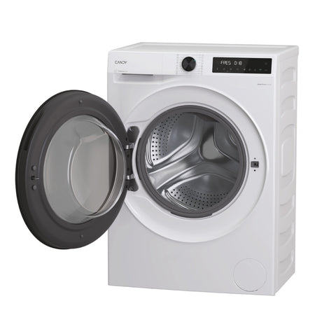 Candy ProWash 550, Lavatrice Carica Frontale 10 KG, 20% più efficente della classe A, 1400 giri, Bianco, Inverter, Vapore, Wi-Fi, Smart Wash, BP 410BL8-S