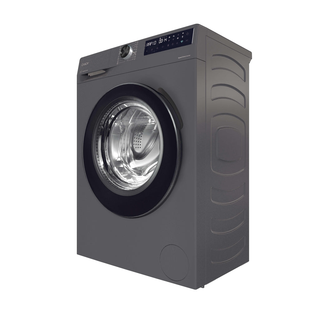 Candy ProWash 500, Lavatrice Compatta 6 KG, 10% più efficente della classe A, 1200 giri, Antracite, Inverter, Vapore, Wi-Fi, Smart Wash, BR 26SSB6G-S