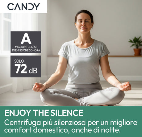 Candy ProWash 500, Lavatrice Compatta 6 KG, 10% più efficente della classe A, 1200 giri, Antracite, Inverter, Vapore, Wi-Fi, Smart Wash, BR 26SSB6G-S