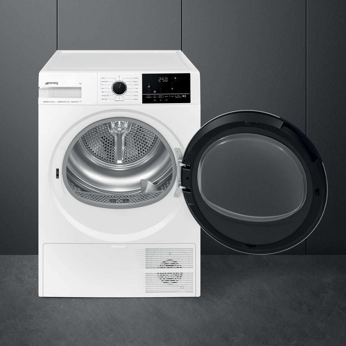 Smeg DNP08SEB asciugatrice Libera installazione Caricamento frontale 8 kg Bianco