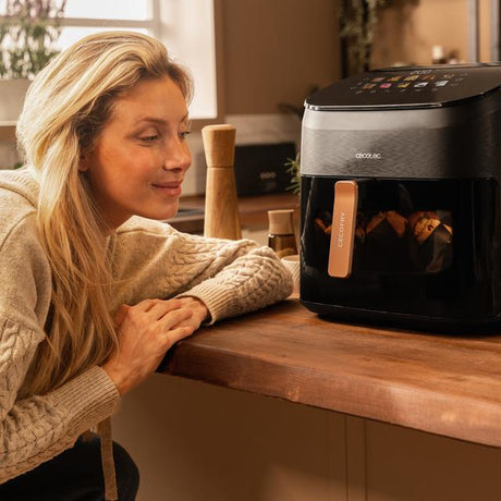 Cecotec Cecofry&Grill Smokin' 6500 Singolo 6,5 L Indipendente 2200 W Friggitrice ad aria calda Nero, Marrone