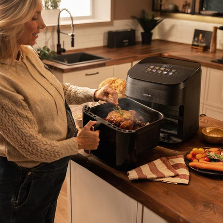 Cecotec Cecofry&Grill Smokin' 6500 Singolo 6,5 L Indipendente 2200 W Friggitrice ad aria calda Nero, Marrone