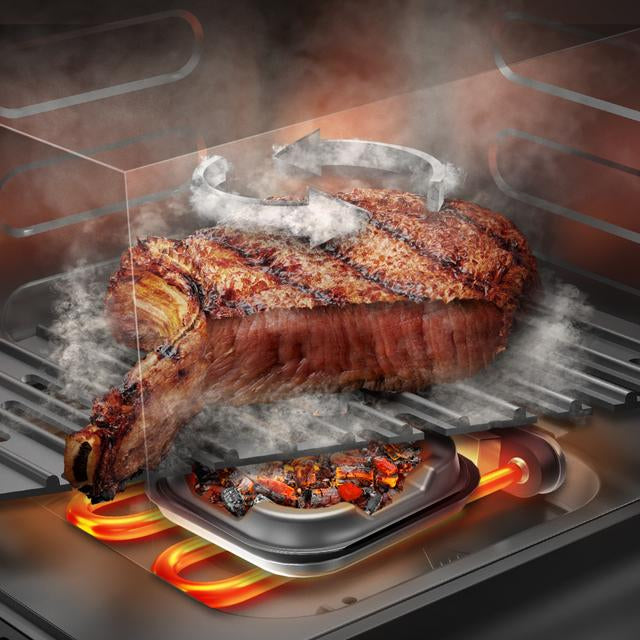 Cecotec Cecofry&Grill Smokin' 6500 Singolo 6,5 L Indipendente 2200 W Friggitrice ad aria calda Nero, Marrone