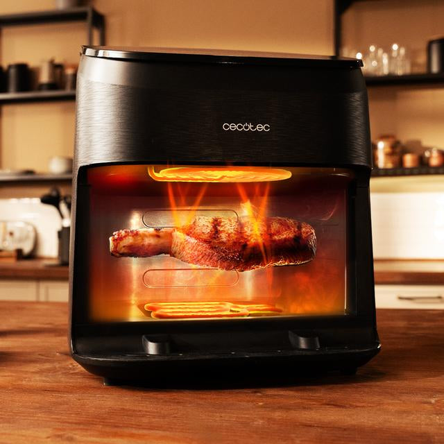 Cecotec Cecofry&Grill Smokin' 6500 Singolo 6,5 L Indipendente 2200 W Friggitrice ad aria calda Nero, Marrone