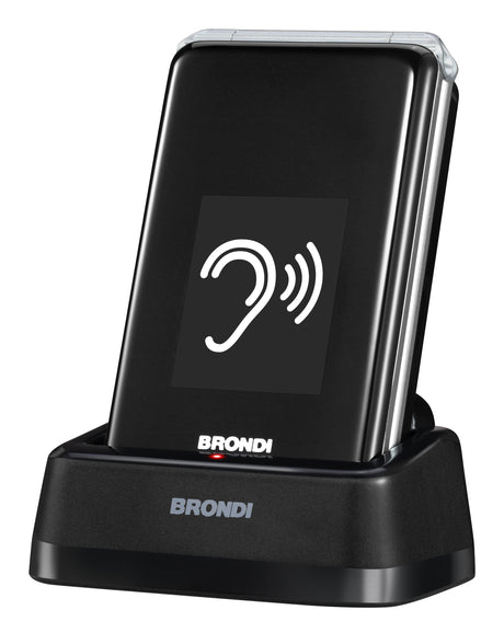 Brondi 10282060 cellulare 7,11 cm (2.8") 119 g Nero, Argento Telefono per anziani