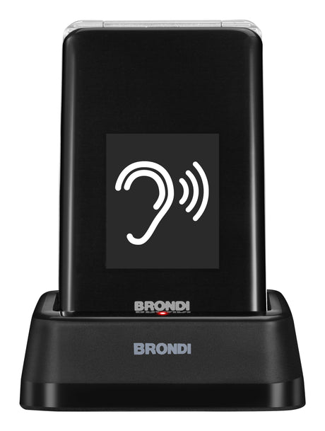 Brondi 10282060 cellulare 7,11 cm (2.8") 119 g Nero, Argento Telefono per anziani