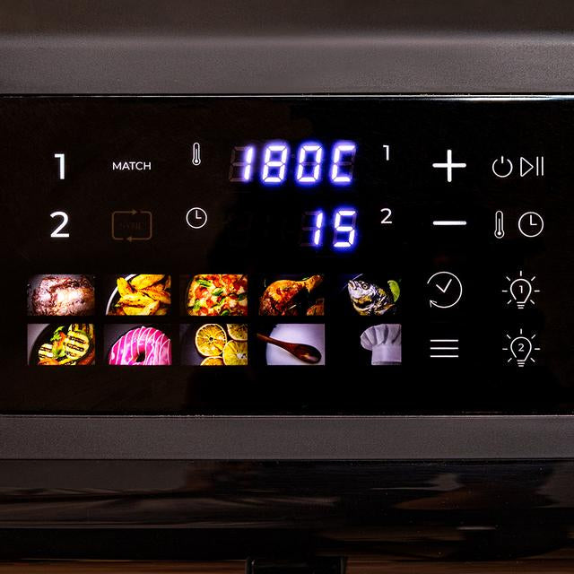 Cecotec Cecofry DuoLevel 12000 Window Doppia 12 L Indipendente 2900 W Friggitrice ad aria calda Nero