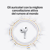 Apple AirPods Pro (terza generazione) AirPods Pro (3rd generation) Auricolare True Wireless Stereo (TWS) In-ear Chiamate/Musica/Sport/Tutti i giorni Bluetooth Bianco