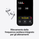 Apple AirPods Pro (terza generazione) AirPods Pro (3rd generation) Auricolare True Wireless Stereo (TWS) In-ear Chiamate/Musica/Sport/Tutti i giorni Bluetooth Bianco