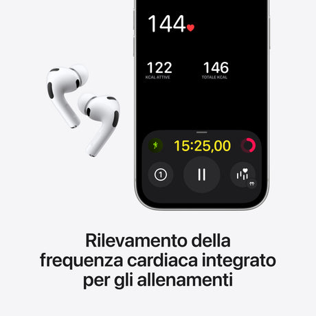 Apple AirPods Pro (terza generazione) AirPods Pro (3rd generation) Auricolare True Wireless Stereo (TWS) In-ear Chiamate/Musica/Sport/Tutti i giorni Bluetooth Bianco