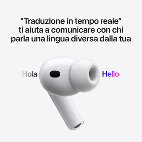 Apple AirPods Pro (terza generazione) AirPods Pro (3rd generation) Auricolare True Wireless Stereo (TWS) In-ear Chiamate/Musica/Sport/Tutti i giorni Bluetooth Bianco